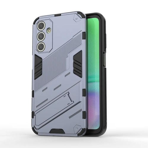 Funda para Samsung Galaxy A15 Punk Armor 2 En 1 PC y TPU a Prueba de Golpes con Soporte Invisible (Gris)