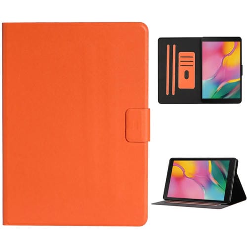 Funda para Tablet Samsung Galaxy Tab A 8.0 (2019) T290 T295 Cuero Tapa Horizontal Ranuras Tarjetas Soporte (Naranja)