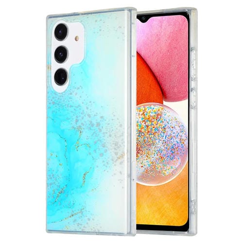 Estuche para Teléfono Samsung Galaxy A14 5G 4G Imd Mármol Doble Cara (Azul Cielo)