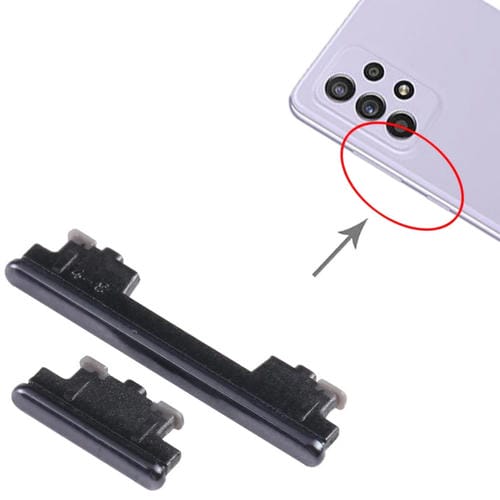 Botão Liga/Desliga e Volume Samsung Galaxy A72 4G SM-A725 (Preto) - Pacote de (10 Peças)
