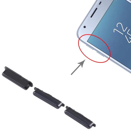 Botón de Encendido y Volumen Samsung Galaxy J7 SM-J730 (Negro) - Paquete de (10 Piezas)
