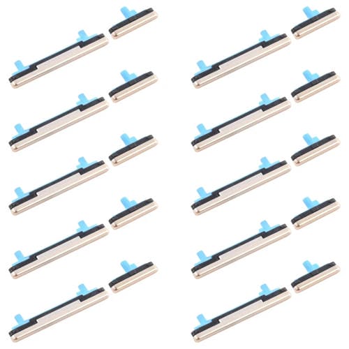 Botão de Energia e Volume (10 Peças) Samsung Galaxy A8+ SM-A730 (Dourado)