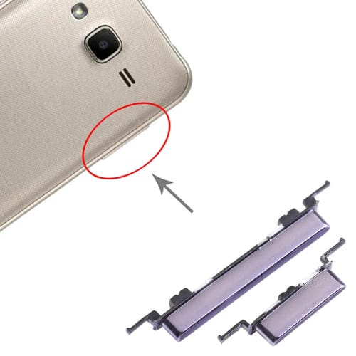 Botón de Encendido y Volumen Samsung Galaxy J2 SM-J200 (10 Piezas) (Púrpura)