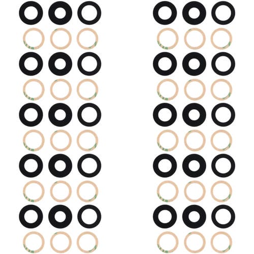 Objectif de caméra arrière Samsung Galaxy Z Fold4 SM-F936B (10 pièces)