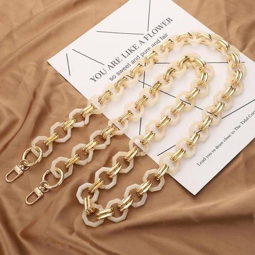 Cordón para Teléfono L201-Xs Cadena Gruesa Resina Hebilla Octogonal Espaciador (120cm)