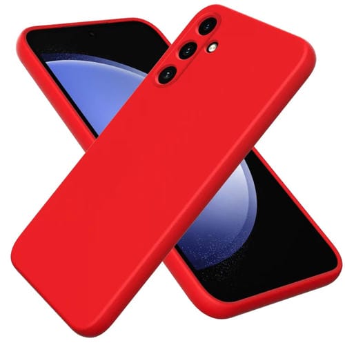 Funda para TelĂ©fono Samsung Galaxy A35 5G Cobertura Total a Prueba de Golpes Silicona LĂquida (Rojo)
