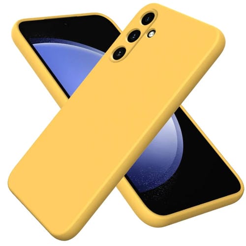 Funda para TelĂ©fono Samsung Galaxy A35 5G Cobertura Total a Prueba de Golpes Silicona LĂquida (Amarillo)
