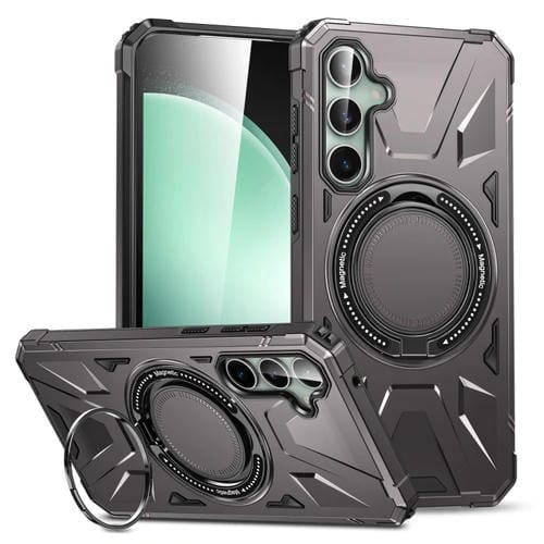 Funda para Samsung Galaxy A15 Magsafe Magnética a Prueba de Golpes con Soporte para Anillo (Gris Oscuro)