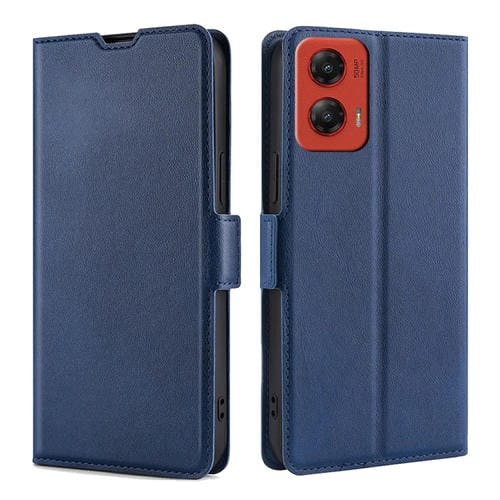Funda de Cuero con Tapa Horizontal y Hebilla Lateral para Motorola Moto G Stylus 5G (2024) (Azul)