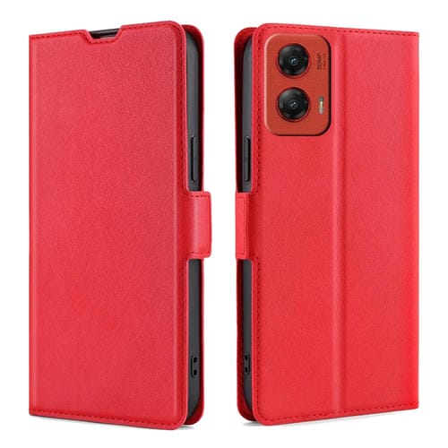 Funda de Cuero con Tapa Horizontal y Hebilla para Motorola Moto G Stylus 5G (2024) (Rojo)