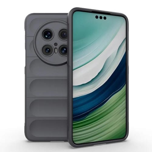Funda TPU + Franela con Protección Mágica para Huawei Mate 70 Pro 5G (Gris Oscuro)