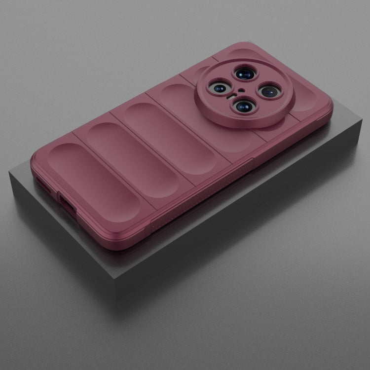 Funda TPU + Franela con Protección Mágica para Huawei Mate 70 Pro 5G (Rojo Vino)