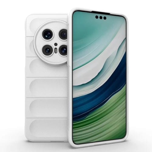 Funda TPU y Franela con Protección Mágica para Huawei Mate 70 Pro 5G (Blanca)