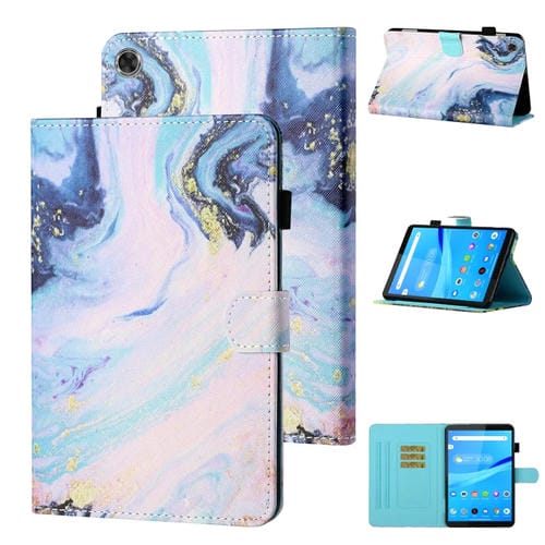 Funda para Tablet Samsung Galaxy Tab A9 Cuero Inteligente con Costura Dibujo (Arenas Movedizas)
