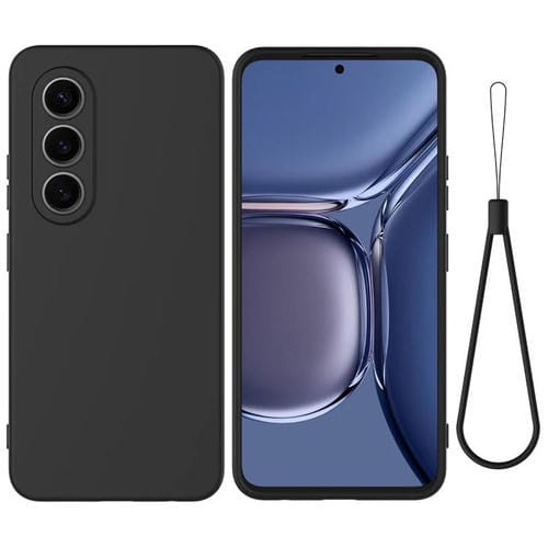 Funda de Silicona Líquida para Teléfono Itel S25 con Cobertura Total (Negra)