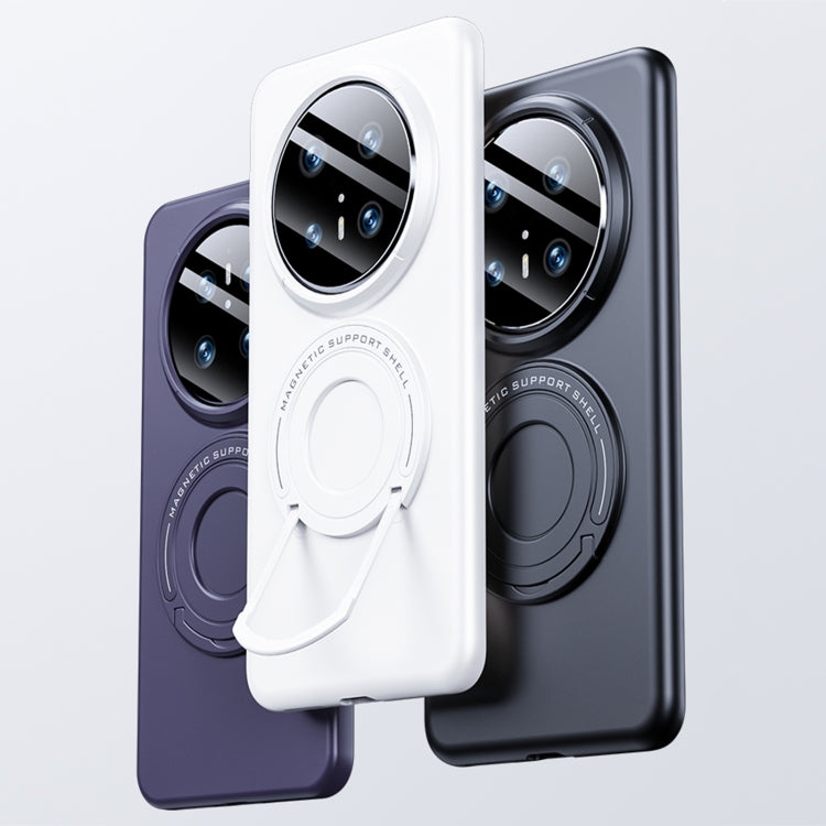 Funda Magnética Huawei Mate 70 Pro con Soporte Carrito Magsafe (Morado Nocturno)