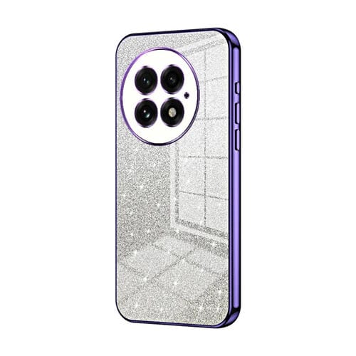Funda para Teléfono OnePlus 13 con Acabado Galvanizado en Polvo y Purpurina Degradada (Morado)
