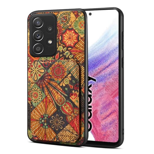 Funda para Teléfono Samsung Galaxy A53 5G con Ranura para Tarjeta Dual (Amarillo Otoño)