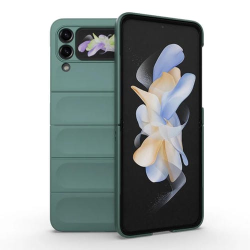 Funda para Samsung Galaxy Z Flip3 5G Magic Shield Fold PC a Prueba de Golpes (Verde Oscuro)