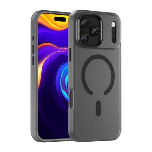 Funda MagSafe translúcida de TPU + PC con cobertura total para iPhone 17 Pro Max (negra)