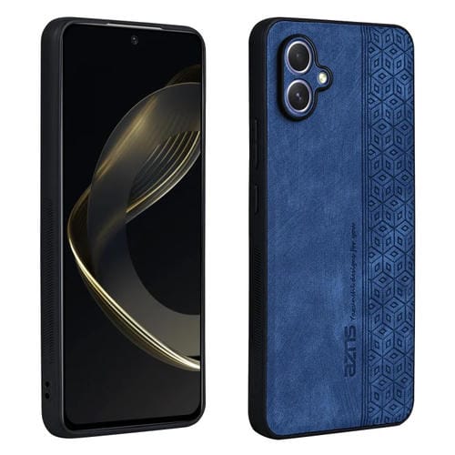 Funda para Samsung Galaxy A05 Azns con Sensación de Piel en Relieve 3D (Azul Zafiro)