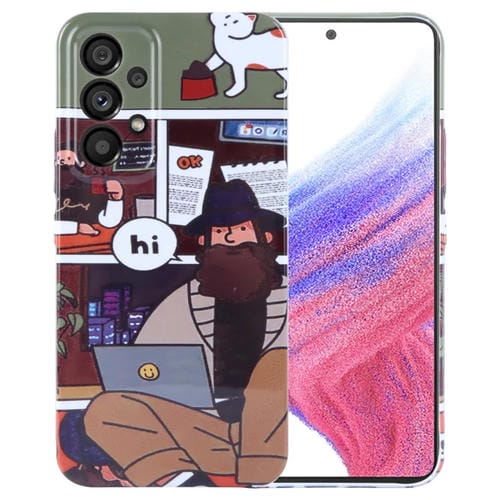 Funda para Teléfono Samsung Galaxy A53 5G PC con Orificio Preciso y Patrón Pintado (Tío de Vacaciones)
