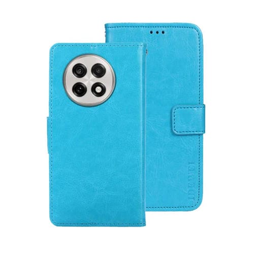 Funda de Cuero Crazy Horse para OnePlus 13R (Azul Cielo)