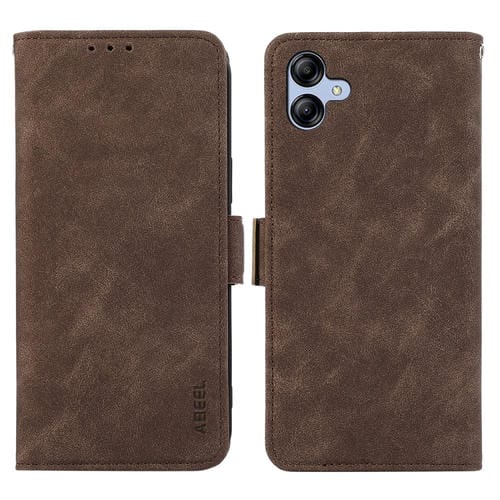 Estuche para teléfono Samsung Galaxy A05 4G Abeel Cuero Rfid Magnético Esmerilado (Marrón)