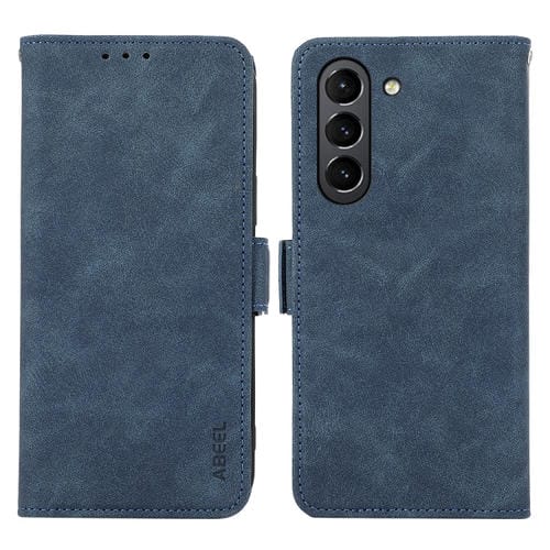 Estuche para teléfono Samsung Galaxy S21 FE 5G Abeel Cuero Rfid Magnético Esmerilado (Azul)