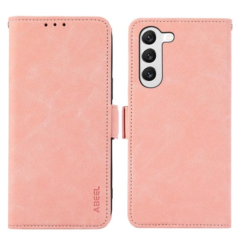 Estuche para Teléfono Abeel Samsung Galaxy S22 + 5G Cuero Rfid Magnético Esmerilado (Rosa)
