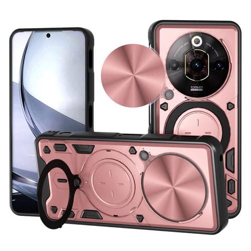Funda magnética deslizante con textura de CD para ZTE Nubia Focus Pro (rosa)