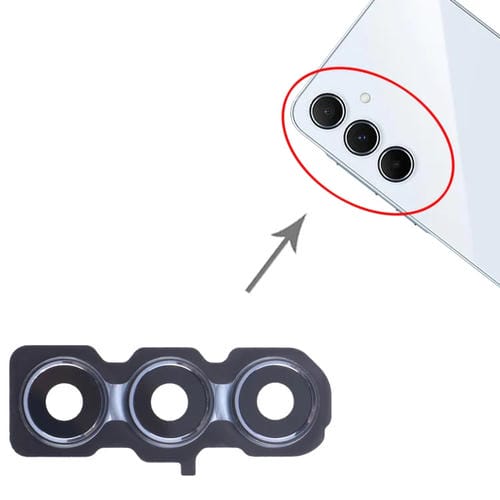 Couvercle de lentille d'appareil photo arrière Samsung Galaxy A55 SM-A556B (10 pièces) (Bleu)