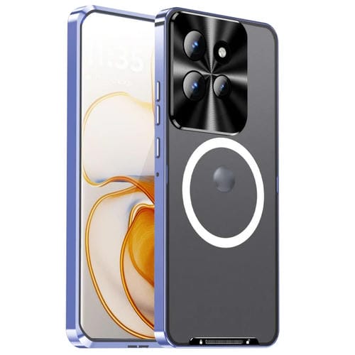 Funda Magnética Magsafe Metal Esmerilado para Motorola Edge 50 (Morado)