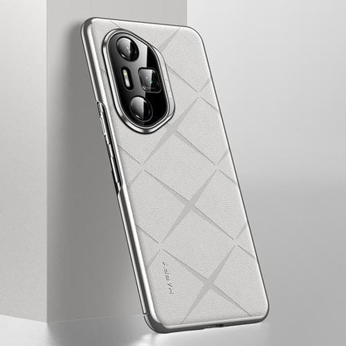 Funda de Cuero para Teléfono PC Honor 300 Ultra (Blanca)