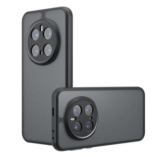 Funda hĂbrida TPU y PC para Honor Magic7 Pro con orificios precisos (Negro Esmerilado)