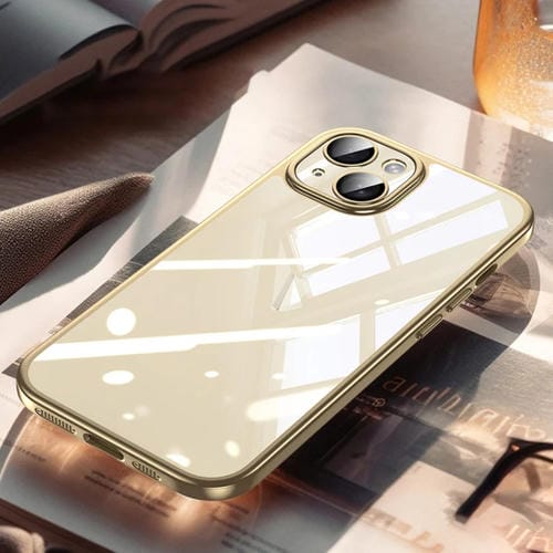 Funda para Teléfono iPhone 15 Sulada Galvanoplastia Frosted PC + TPU a Prueba de Golpes (Oro) - MOVILSTORE