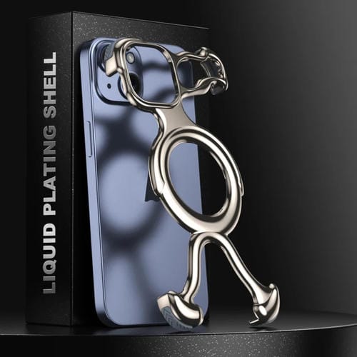 Estuche para Teléfono iPhone 15 Magsafe Hueco para PC con Revestimiento Líquido (Gris Titanio) - MOVILSTORE