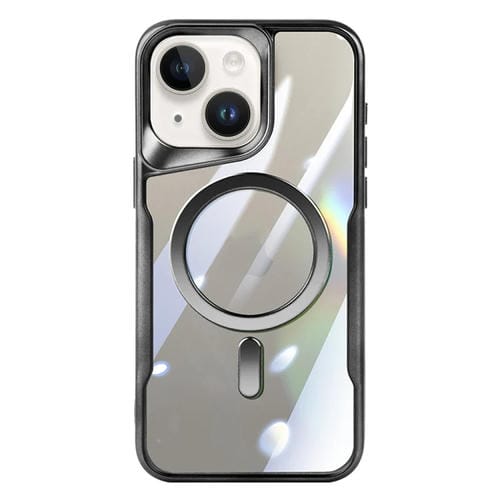 Funda para iPhone 15 Blade Magsafe Magnética Transparente para Teléfono PC (Negro) - MOVILSTORE