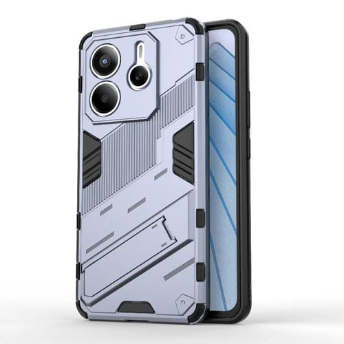 Para Redmi Note 14 5G Punk Armor 2 En 1 PC + Funda de Teléfono de TPU con Soporte (Gris)