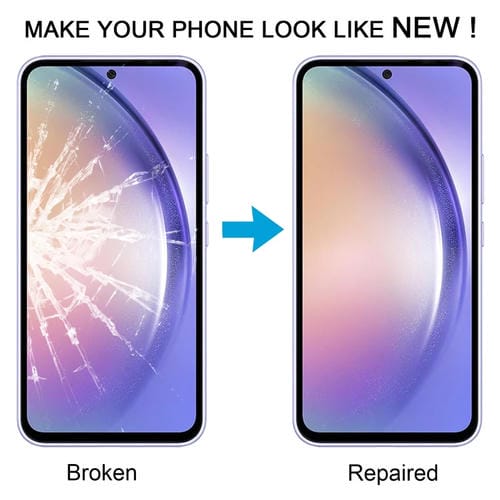 Glaslinse Frontbildschirm Samsung Galaxy A54 SM-A546B mit OCA-Klebstoff (10 Stück)