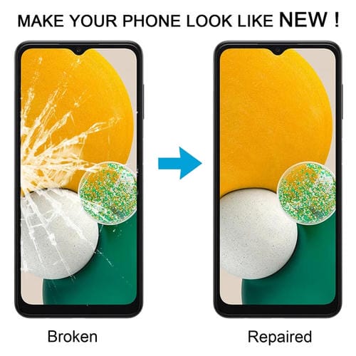 Obiettivo in vetro Samsung Galaxy A13 5G SM-A136B con adesivo OCA (10 pezzi)