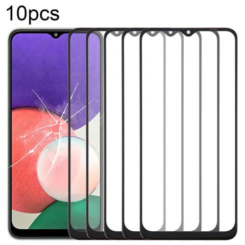 Glass Lens Samsung Galaxy A22 5G SM-A226B Front Screen with OCA Adhesive (10 Pieces)