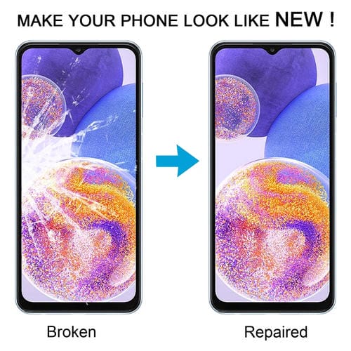 Glass Lens Outer Samsung Galaxy A23 4G SM-A235F Front Screen with OCA Adhesive (10 Pieces)