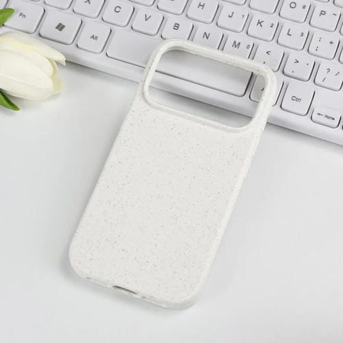 Funda de TPU de paja de trigo para iPhone 17 Pro (blanca)