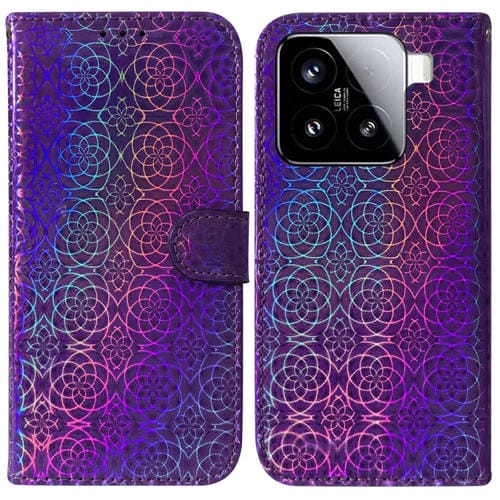 Funda De Cuero Con Hebilla Magnética Para Xiaomi 15 (Morada)