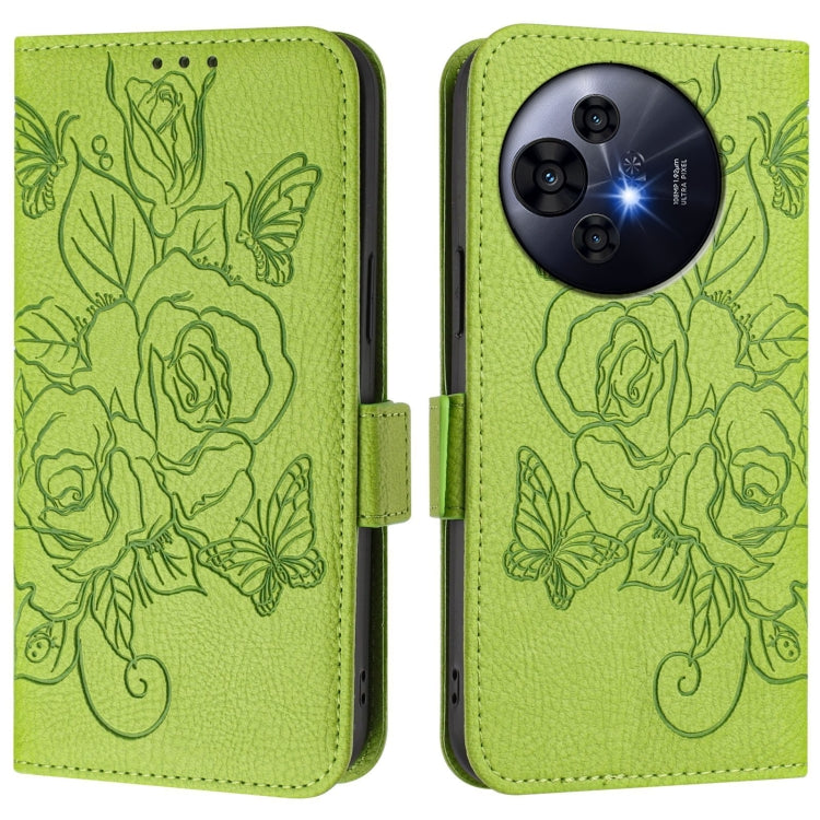 Funda Cuero Antirrobo RFID TCL 50 Pro Nxtpaper con Relieve Rosa (Verde)