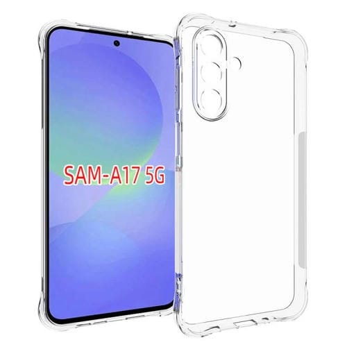 Funda de TPU gruesa, antideslizante y a prueba de golpes para Samsung Galaxy A17 5G (transparente)