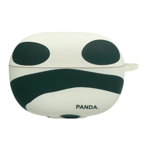 Estuche de TPU Esmerilado con Diseño de Panda para Auriculares Redmi Buds 4 Pro (Negro y Blanco)