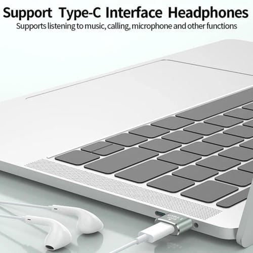 Adaptador Mini OTG USB 3.1 Macho A a USB-C Hembra 120 W 10 Gbps (Plateado)