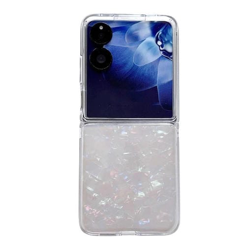 Funda con textura perlada para Xiaomi Mix Flip 2 (beige)